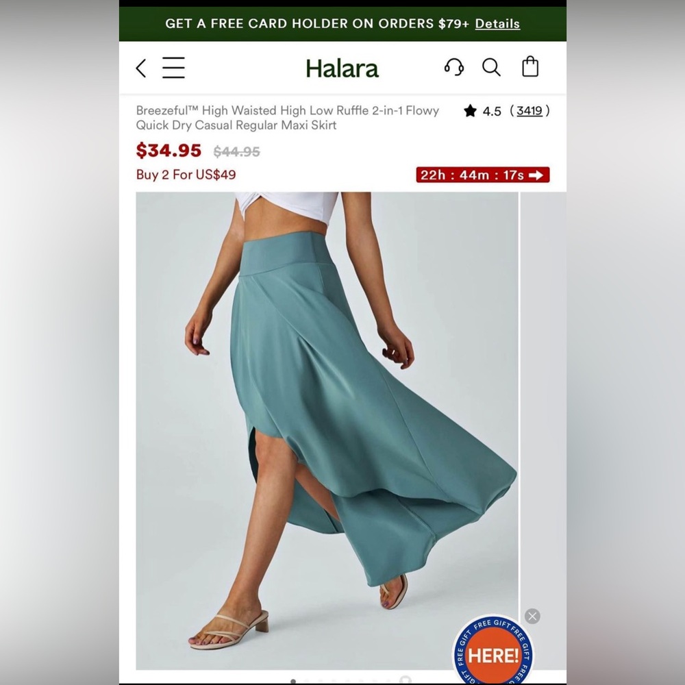 Halara Maxi Skirt